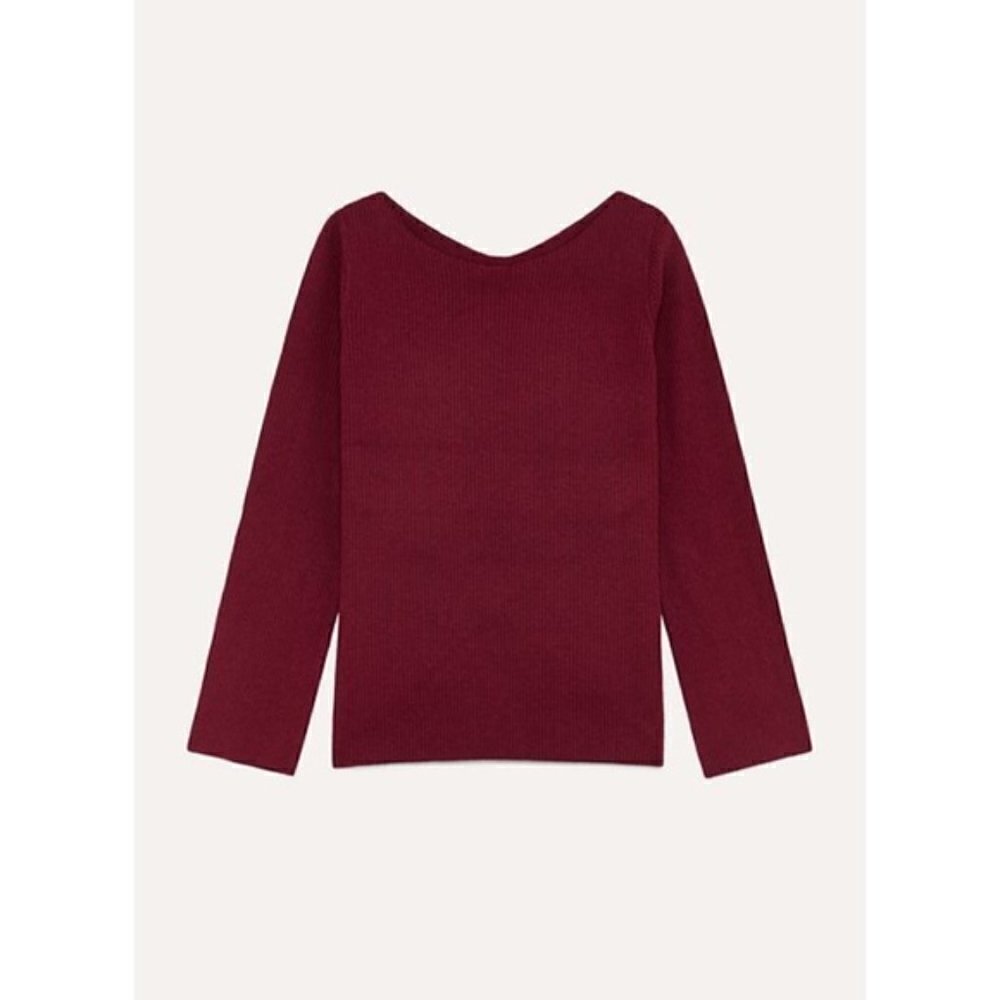 Aritzia Babaton Kitano burgundy red sweater S